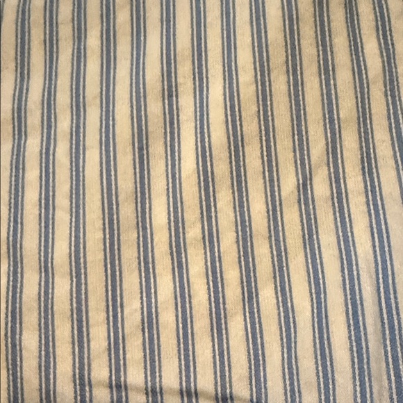 Zara Blue and White Striped With Lace Detailing With Bell 3/4 Sleeves Ribbon - Picture 6 of 8